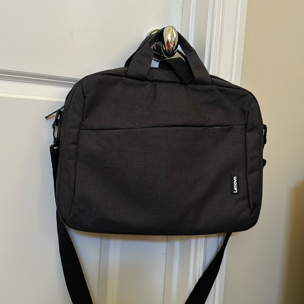 Lenovo Gray Laptop Bag with Removable Strap